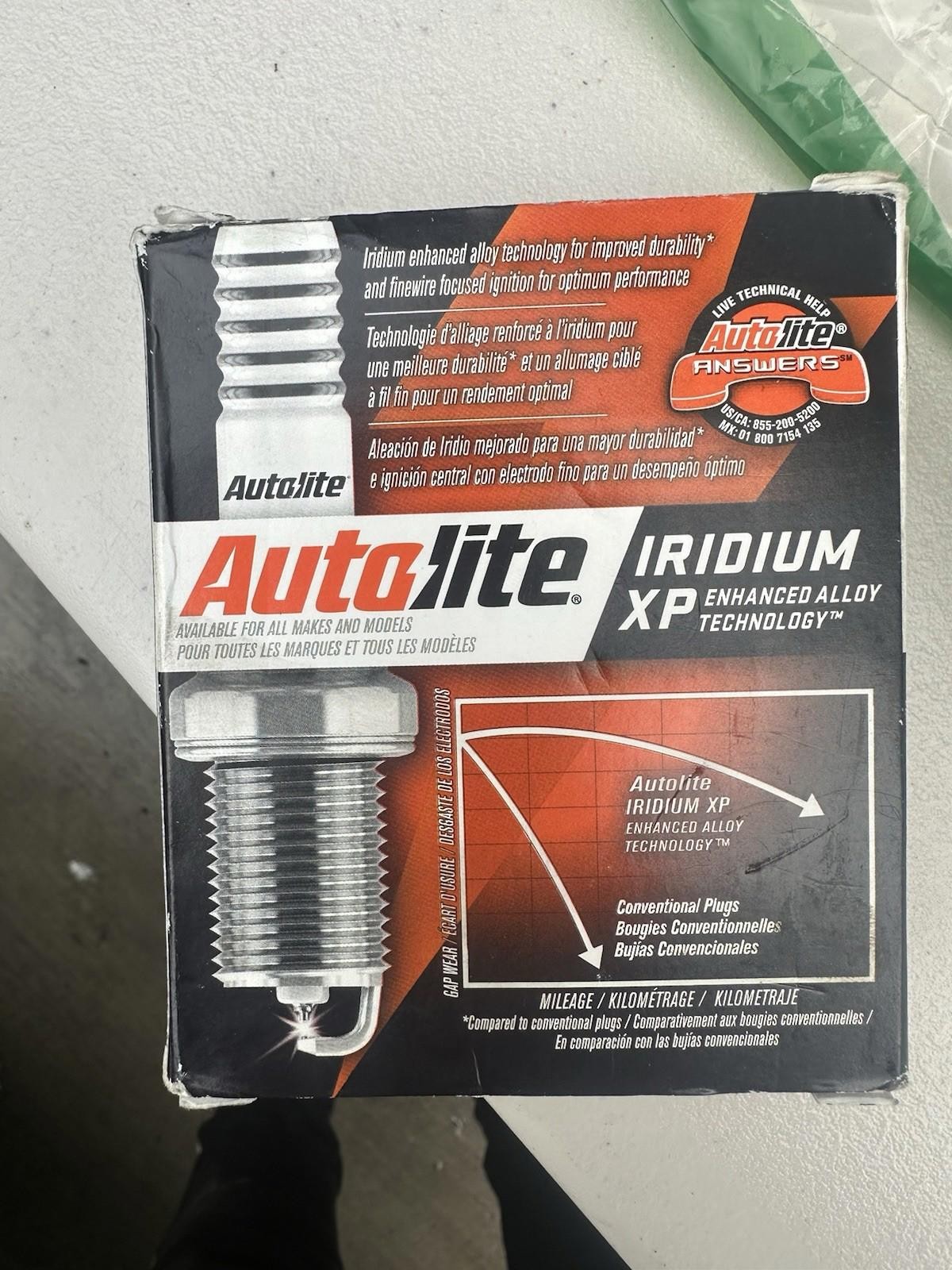 4 Auto Lite XP5683 Iridium High Performance Spark Plugs Bujías Auto Parts