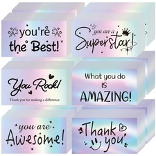 Thank You Cards Small Business 240Pcs Encouragement Cards, Holographic Apprec...