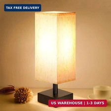 aooshine Small Table Lamp for Bedroom - Bedside Lamps for Nightstand, Minimalist
