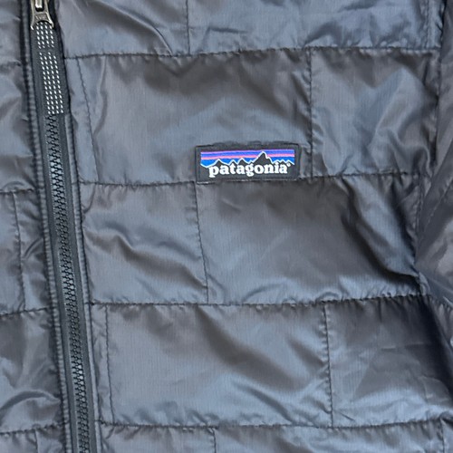 Patagonia Youth Size L 12 Down Insulated Sweater Puffer Jacket Black KIDS EUC - Picture 10 of 21