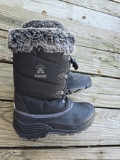 Girl's Kamik Black Snowgypsy3 Insulated Waterproof Winter Snow Boots Sz 6 Women