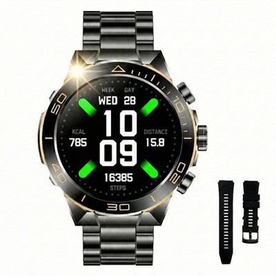 Smart Watch Bluetooth Call 1.43'' AMOLED Stainless Steel Fitness Tracker Sleep