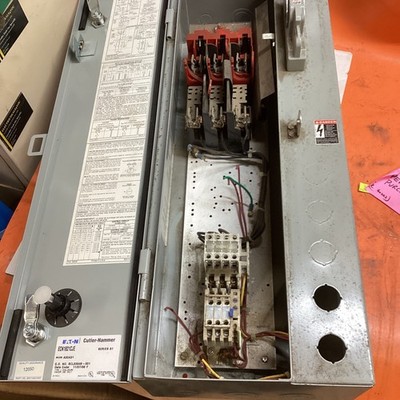 CUTLER HAMMER COMBINATION MOTOR STARTER ECN1821CJE FUSED COMBO Size 2 *Read ED4U