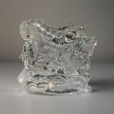 Gorham Crystal North Pole Express Votive Cand...