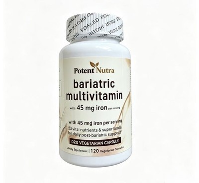 Methylated Bariatric Multivitamin 45mg Iron for Women Post Gastric Sleeve