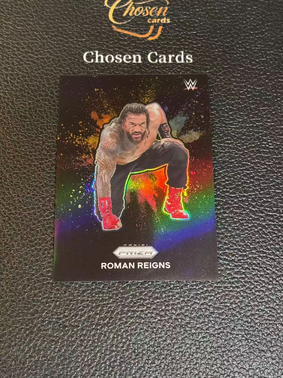 2024 Panini Prizm WWE Under Roman Reigns Black Color Blast SSP RCE