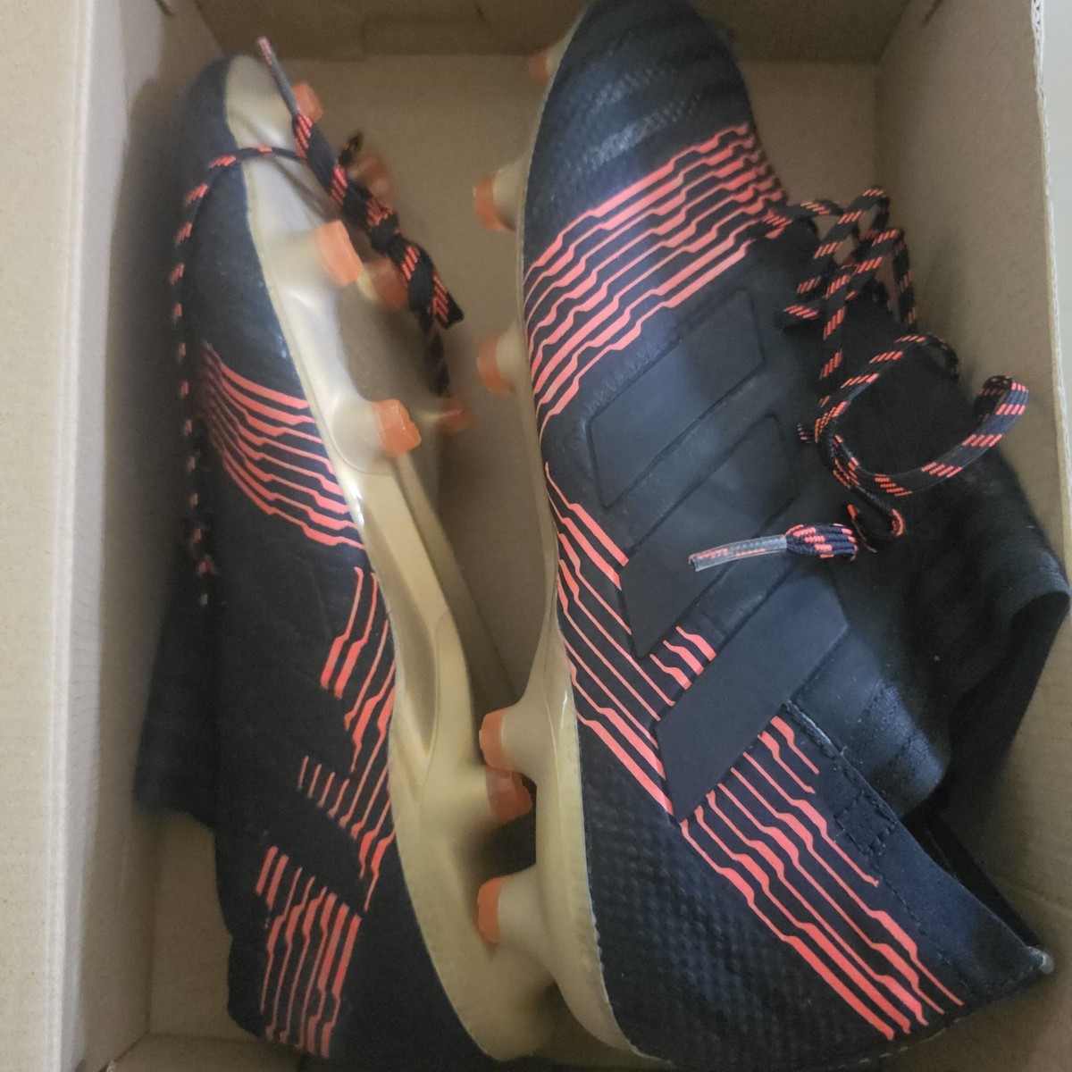 ADIDAS NEMEZIZ 17.1 FG CP8932 BLACK RED SIZE 9 Messi NIB 