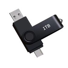 USB Flash Drive 1TB 932GB Dual USB Type-C Thumb Drive Compatible