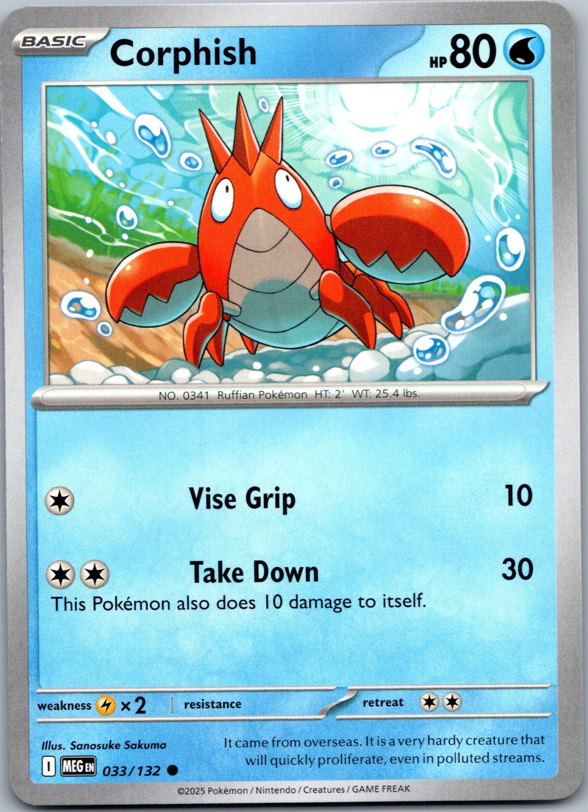 Corphish Normal ME01: Mega Evolution 033/132 NM