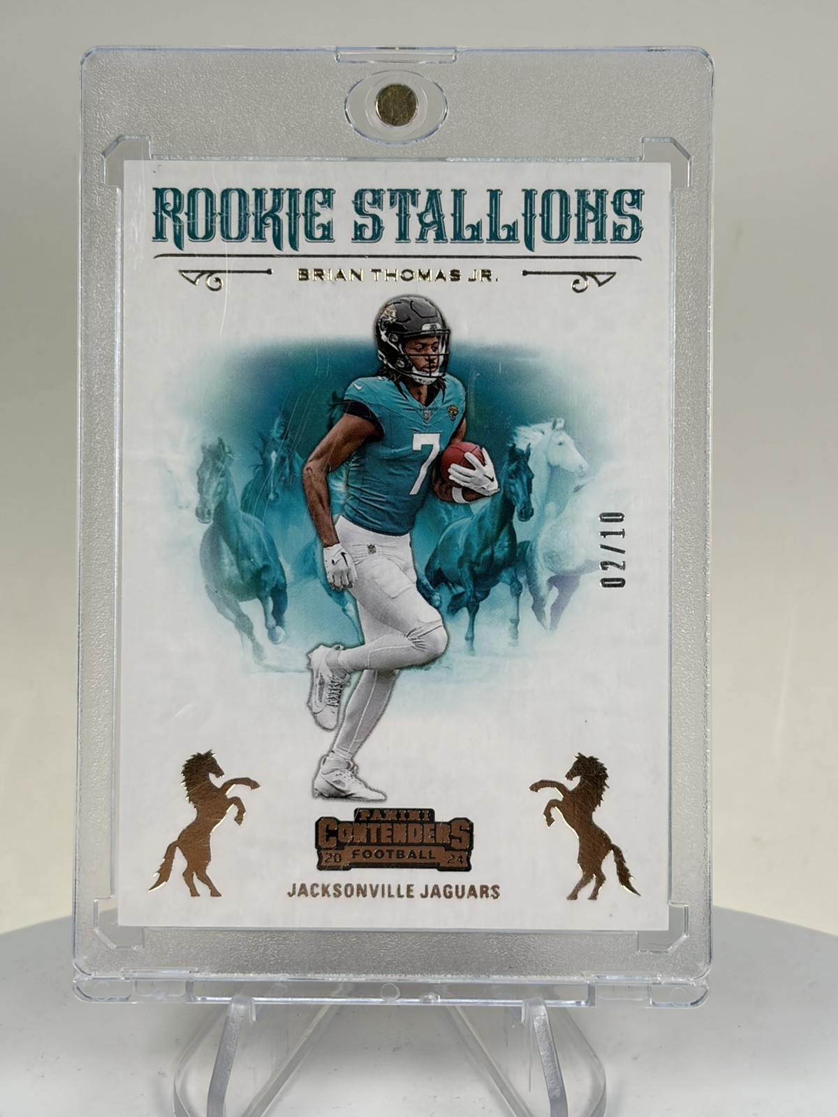 Brian Thomas Panini Contenders Rookie Stallions #14 Gold