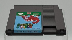 Color A Dinosaur Nintendo NES CIB Complete