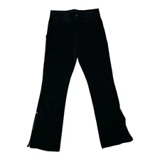 Vintage Lip Service Black Goth Grunge USA Made Men’s Flared Velvet Pants Size 30