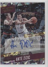 2017-18 Panini Prestige Bonus Shots Signatures Crystal Ante Zizic #1 Auto fm0