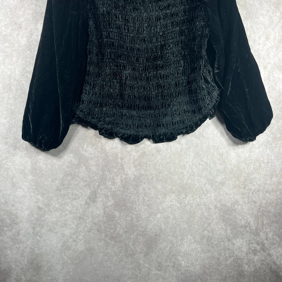 Top Torrid para mujer talla 2X negro terciopelo calado hada grunge oscuro capricho Foto 3 de 4