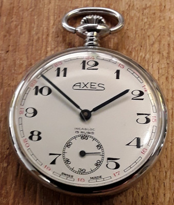 Taschenuhr AXES -SWISS- UNITAS 6497 =TOPZUSTAND!= TEST-OK!