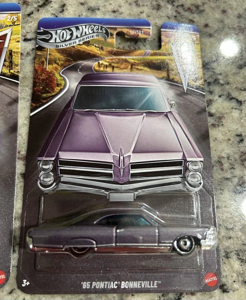 🔥2025 Hot Wheels Walmart Exclusivo Serie Plata PONTIAC-JUEGO DE 5 con persecución 🔥 Foto 3 de 4