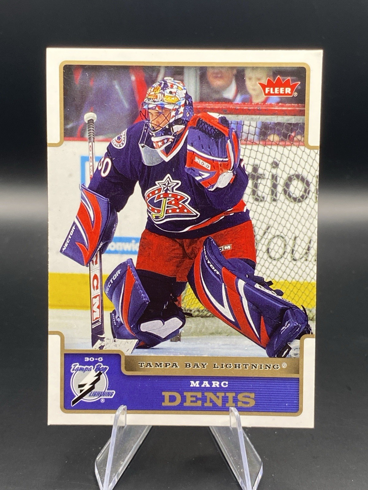Marc Denis 2006-07 Fleer Auto #174 Tampa Bay Lightning Trading Card FREE SHIP