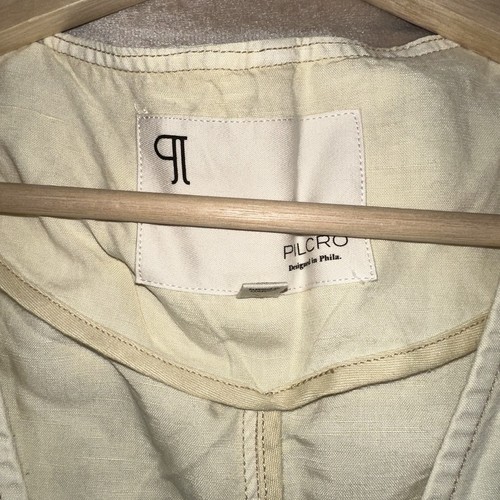 Anthropologie Womens Tan Neutral NWT $168 Pilcro Belted V Neck Zip Romper Sz XS - Picture 6 of 7