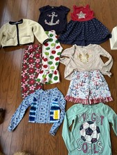 Girls Sz 4 Bundle Shirts Pants Dress Jacket Lot