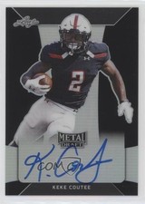 2018 Leaf Metal Draft Black 7/7 Keke Coutee #BA-KC1 Auto 9f5
