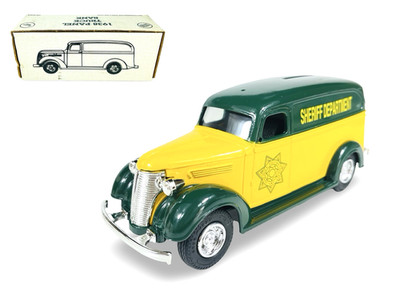 #3633 Ertl 1/25 Diecast Sheriff Dept. 1938 Chevy Panel Truck w/Box