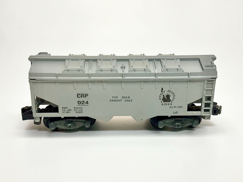 American Flyer 924 Jersey Central CRP 2-Bay Covered Hopper Cement Car