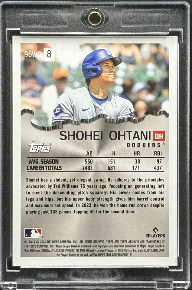 Shohei Ohtani RARE WRECKING BALL REFRACTOR INVESTMENT CARD TOPPS DODGERS MINT - Image 2 of 2