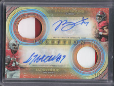 2023 Bowman U Inception Bryce Young CJ Stroud Dual Rookie Patch Auto Orange 8/25