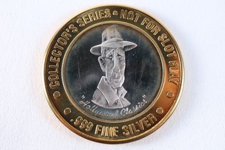 NobleSpirit .999 Fine Silver $10 Humphrey Bogart Hollywood Classics Trump Plaza