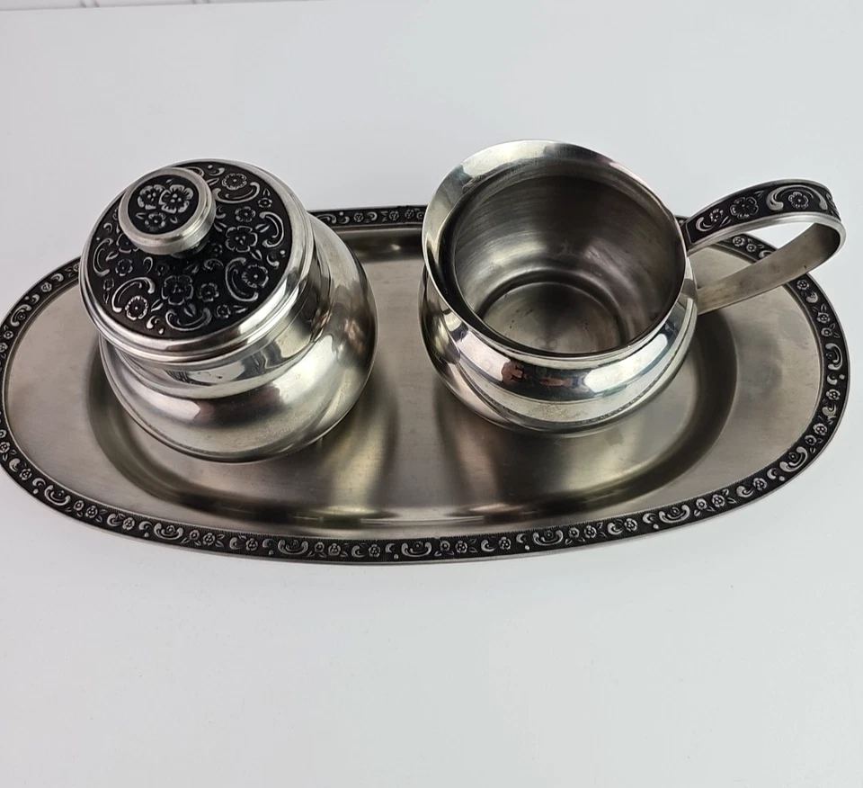 Набор из 4 серебряных сливочников Mediterranea из нержавеющей стали Oneida на заказ - Изображение 2 из 4