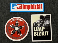 Lot (3) LIMP BIZKIT 1" to 3 1/2" Band Logo STICKERS Fred DURST FAST! FREE SHIP!