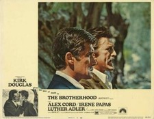 The Brotherhood Original 11x14 Lobby Card Kirk Douglas Alex Cord Profile Pose 