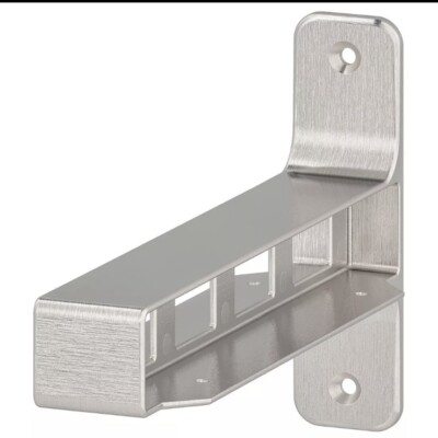 Ikea GRANHULT Connecting Bracket for Shelf, Nickel Plated 7 7/8'' x 4 3/4'' - NEW