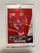2015-16 UD NHL OVERTIME HOCKEY NEXT IN LINE DYLAN LARKIN 08/10 RC #NL-7