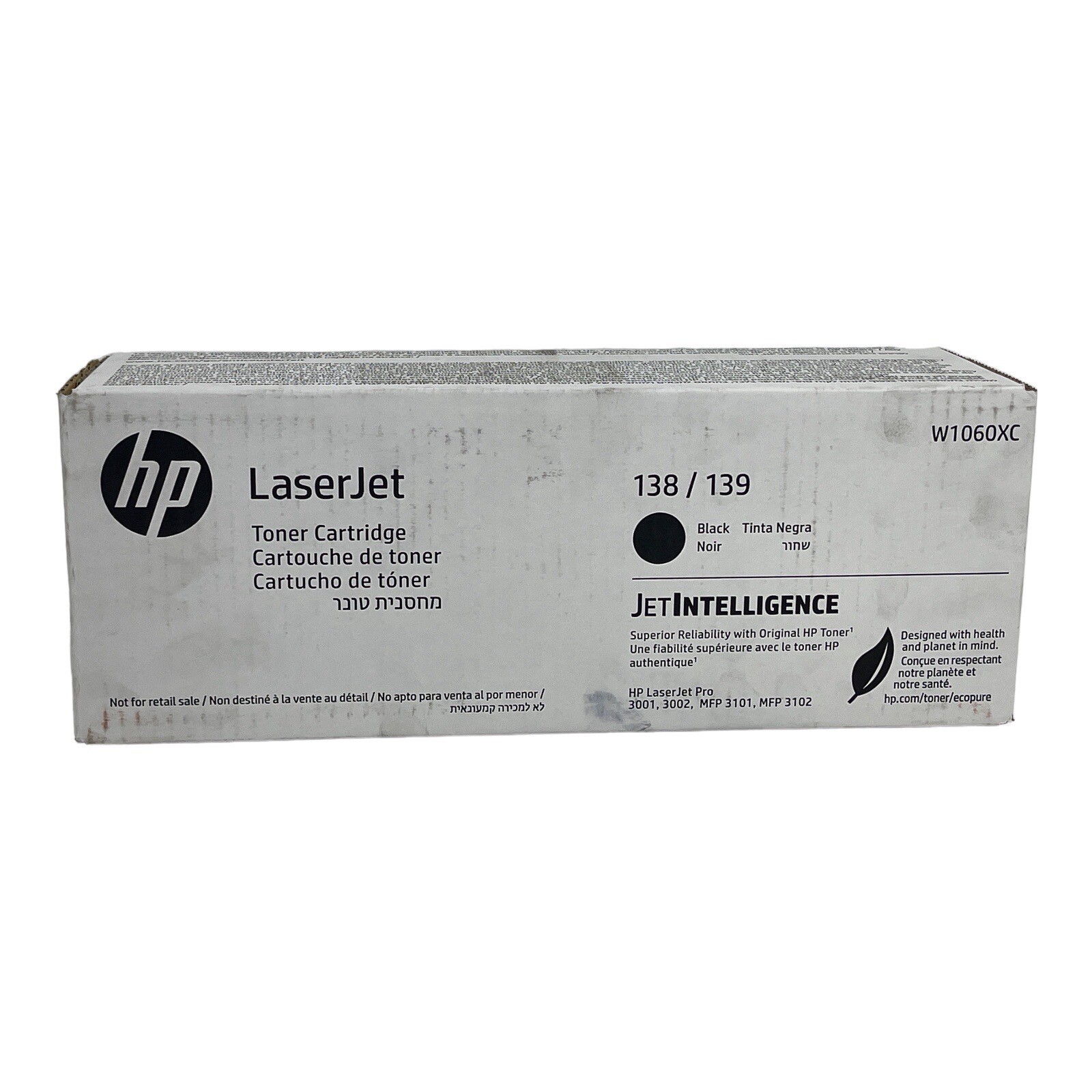 HP 138 139 W1060XC Black Toner For Laserjet 3001/ 3002 - Black (W1060XC ...