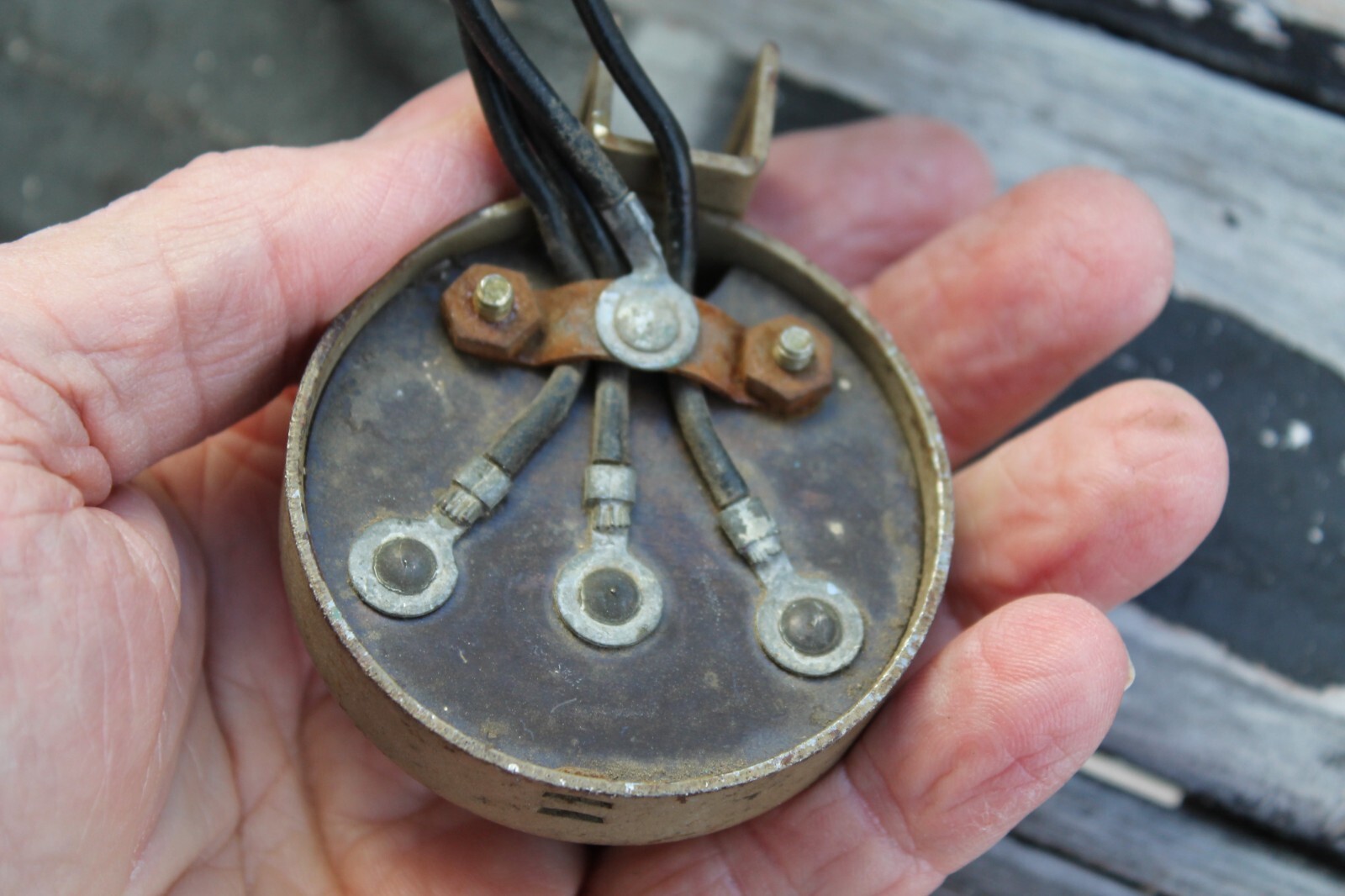 Vintage Accessory Horn 3 Button Steering Column or dash Mount Switch antique car