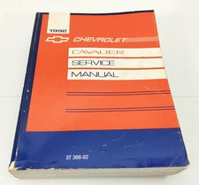 1992 Chevrolet Cavalier Service Manual Factory Original Service