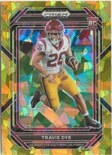 2023 Panini Prizm Travis Dye Gold Prizm SP RC USC Trojans
