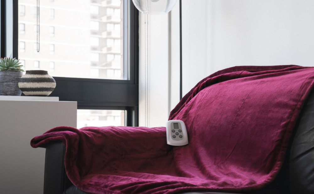 Westerly Twin Size Electric Heated Blanket, Garnet | eBay