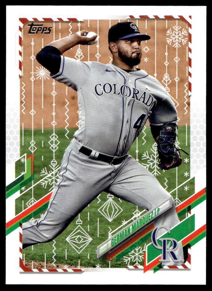 2021 Topps Holiday Metallic #HW137 German Marquez   Colorado Rockies