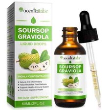 Soursop Bitters Liquid Organic: Soursop Leaf  Fruit Botanical Extract - Sour...