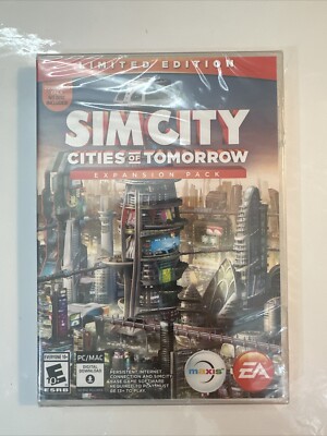 SimCity: Cities of Tomorrow Expansion Pack - Limited Edition - SEALED - PC/MAC