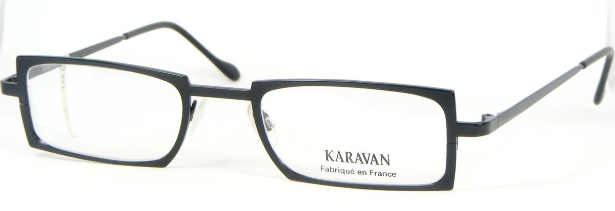 KARAVAN 5281 620 BLACK EYEGLASSES GLASSES METAL FRAME 49-20-140mm