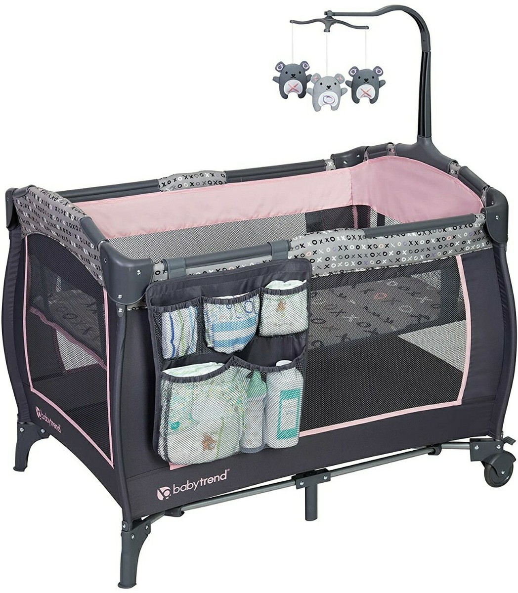 stokke travel bed Stokke JetKids BedBox + Crew Backpack Travel Bundle, Moonglow main image 1