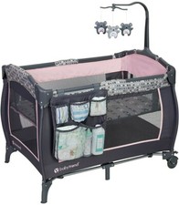 Baby Trend Trend-E Nursery Center Playard - Starlight Pink