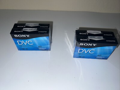 Sony DVM60PRL Mini Video Tape Lot Of 4 New Sony Dvc Tapes