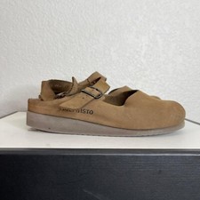 Mephisto Mobils Brown Nubuck Sandals Slingback Buckle Women's Size 36 EU/6 US