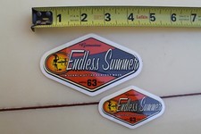 ENDLESS SUMMER Bruce Brown Film Surfboards Vintage Surfing STICKER - Lot of 2