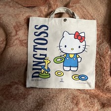 Vintage Rare Sanrio Hello Kitty 1975 Ringtoss Carry Tote Made In Taiwan