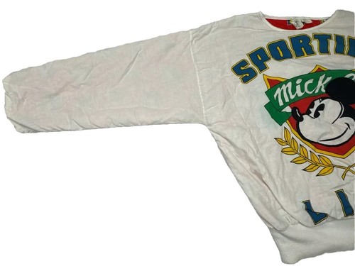 Vintage 80s Mickey Mouse Sporting Life Reversible Sweatshirt One Size Disney - Bild 16 von 24